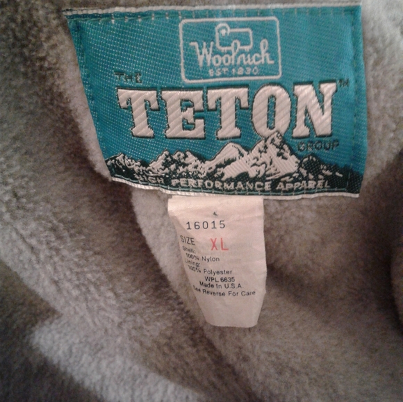 Woolrich Teton Fleece Lined  Zip Vest Jacket Mens XL made in USA - Picture 6 of 6